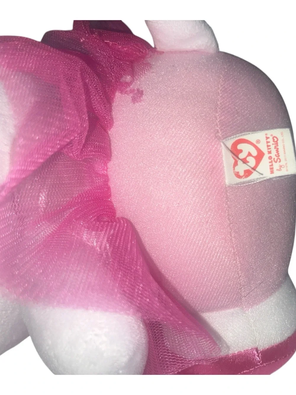 Ty Sanrio Hello Kitty Ballerina Plush 10” Pink Tutu Satin Bow Stuffed Animal